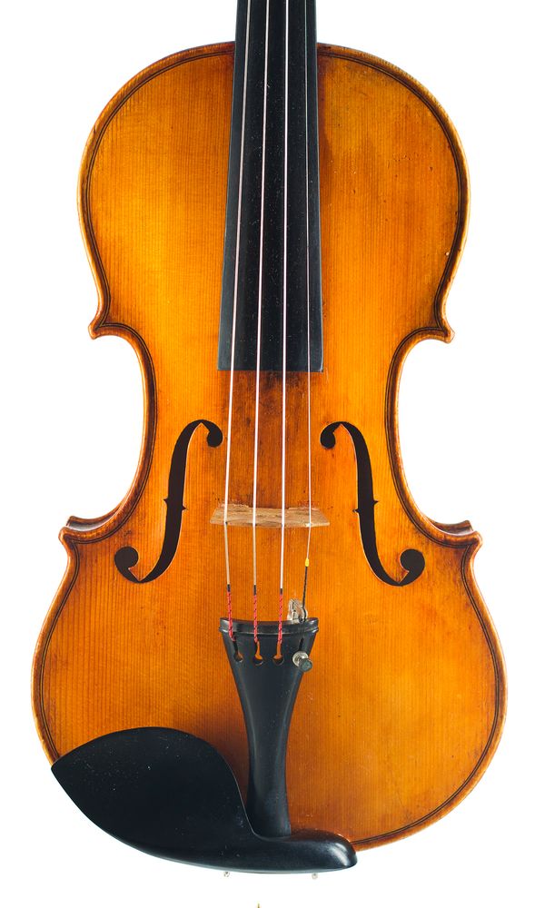 Violin by Michael Morgan, Wales, 20th Century