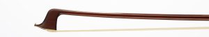 A gold-mounted violin bow by James Tubbs, London — head and frog