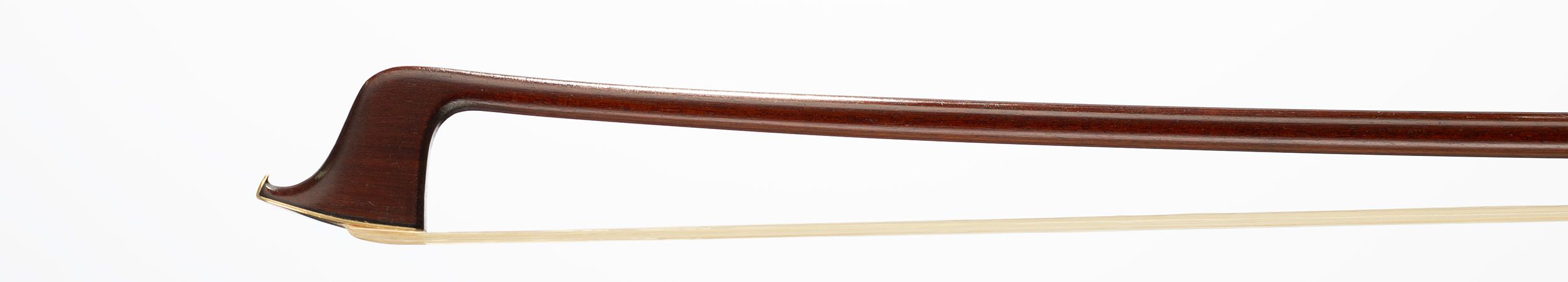 A gold-mounted violin bow by James Tubbs, London — head