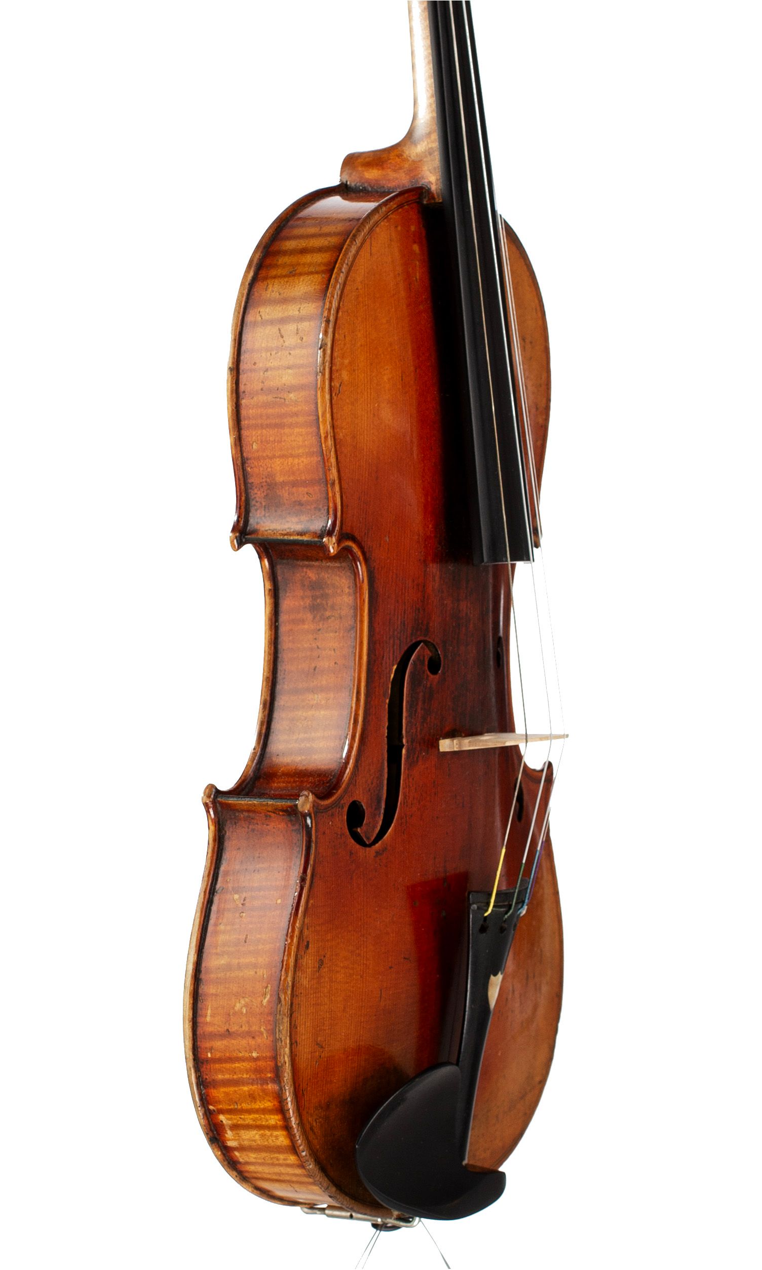 A violin by Joseph Philippe Grandjon, Mirecourt, circa 1860 — angled view, 60°
