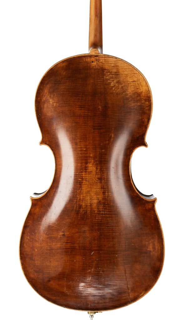 Cello by Matthias Klotz (II), Mittenwald, 1771 — back