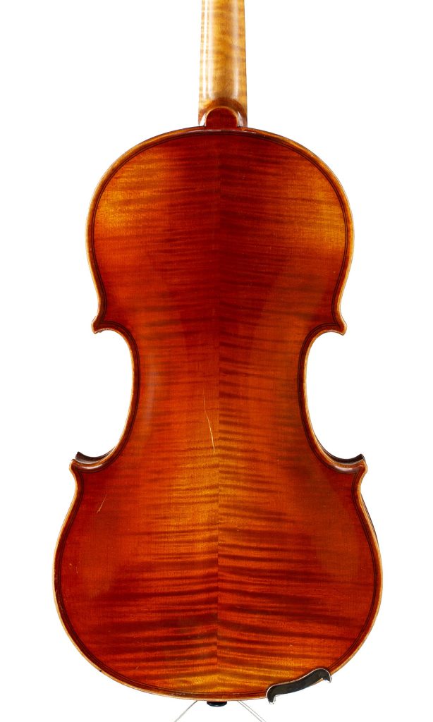 A violin by Albert Knüpfer, Wernitzgrün, circa 1900 — back
