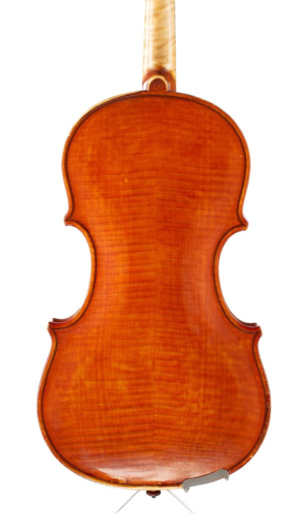 Violin by Niels V. R. Jensen, Oxford, 1976 — back