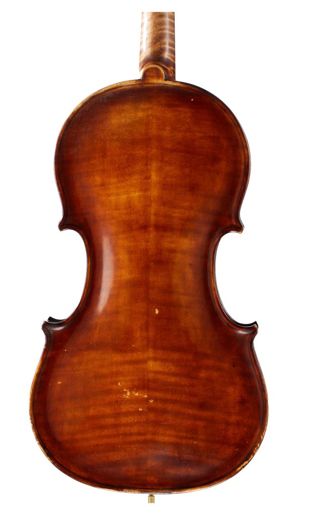 A violin by Harold E. Perkins, Liverpool, 1951 — back