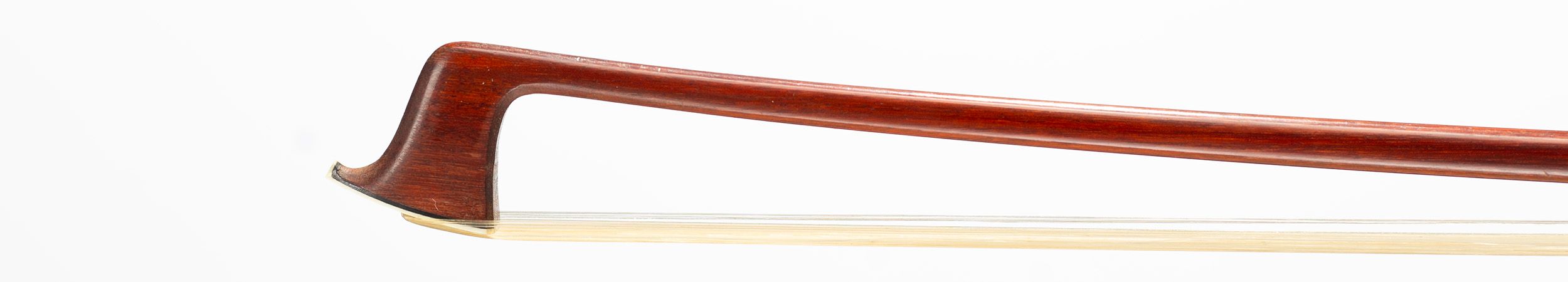 A silver-mounted violin bow by Eugène Cuniot, circa 1900, Paris — head