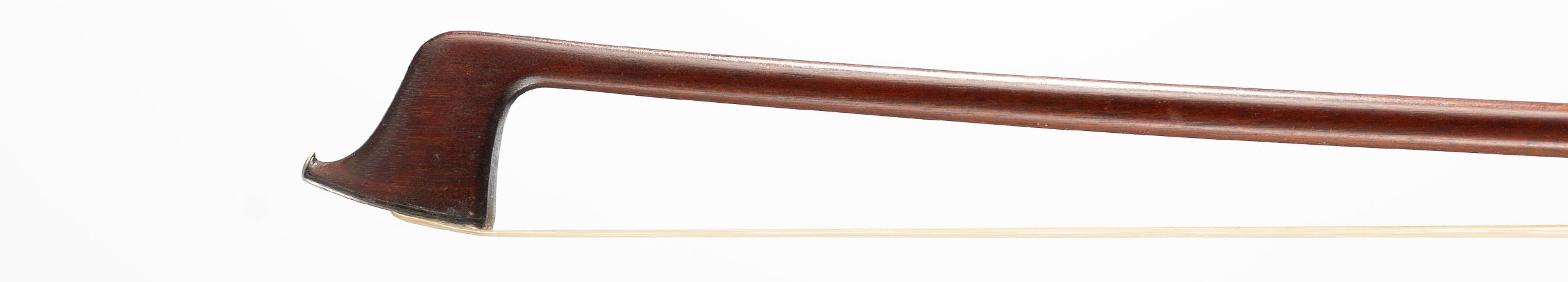 A silver-mounted violin bow by James Tubbs, London, circa 1880 — head