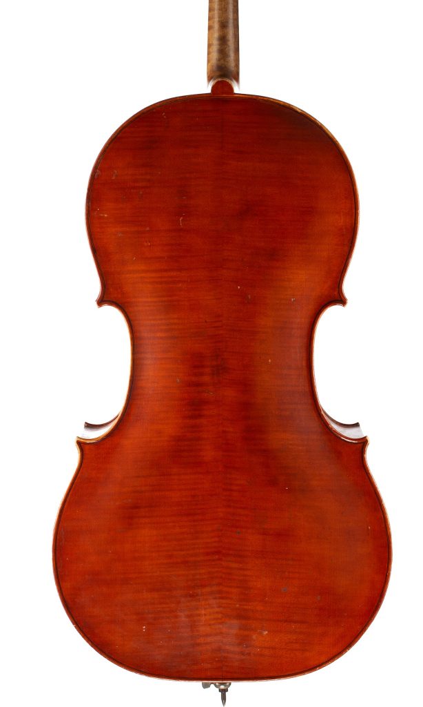 Cello by Percy Lee, London, 1923 — back