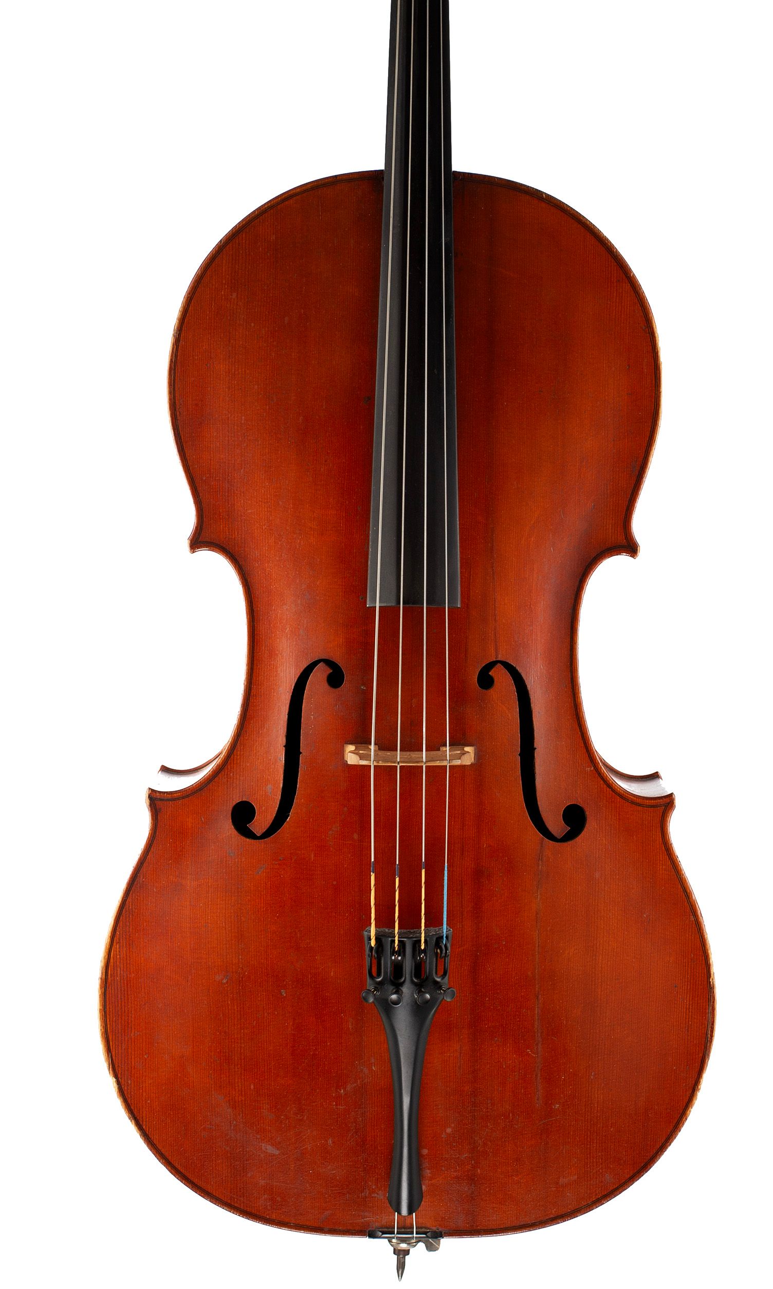 Cello by Percy Lee, London, 1923 — front