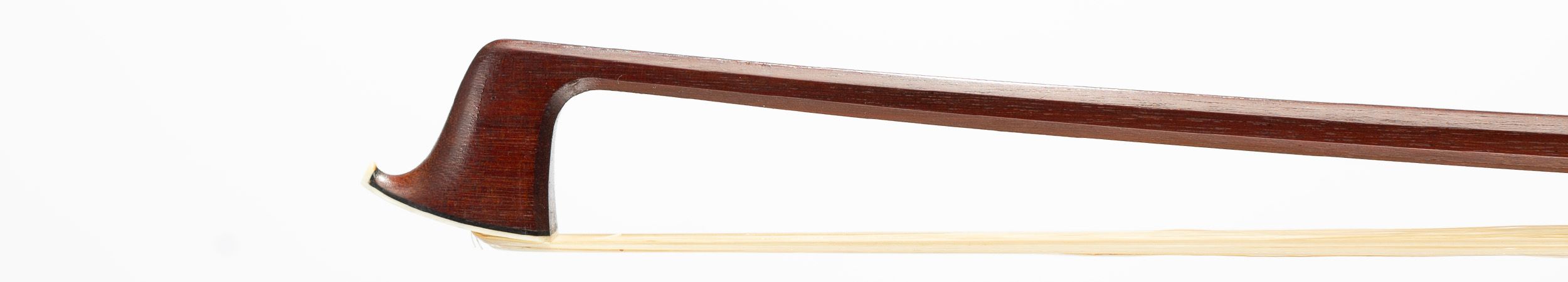 A silver-mounted violin bow by Albert Nürnburger, Germany — head