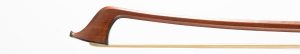 A silver-mounted cello bow by August Weichold, Dresden — head and frog