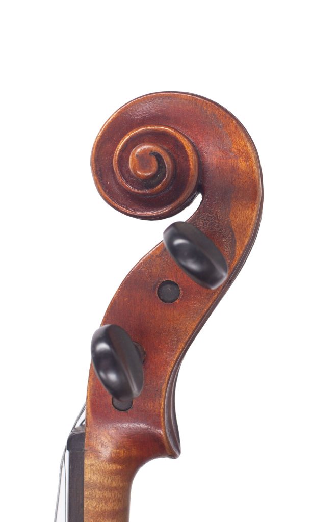 Violin by George Wulme-Hudson, London, 1915 — scroll