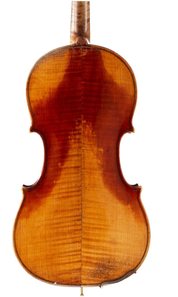 Violin by François Hippolyte Caussin, Neufchâteau, 1863 — back