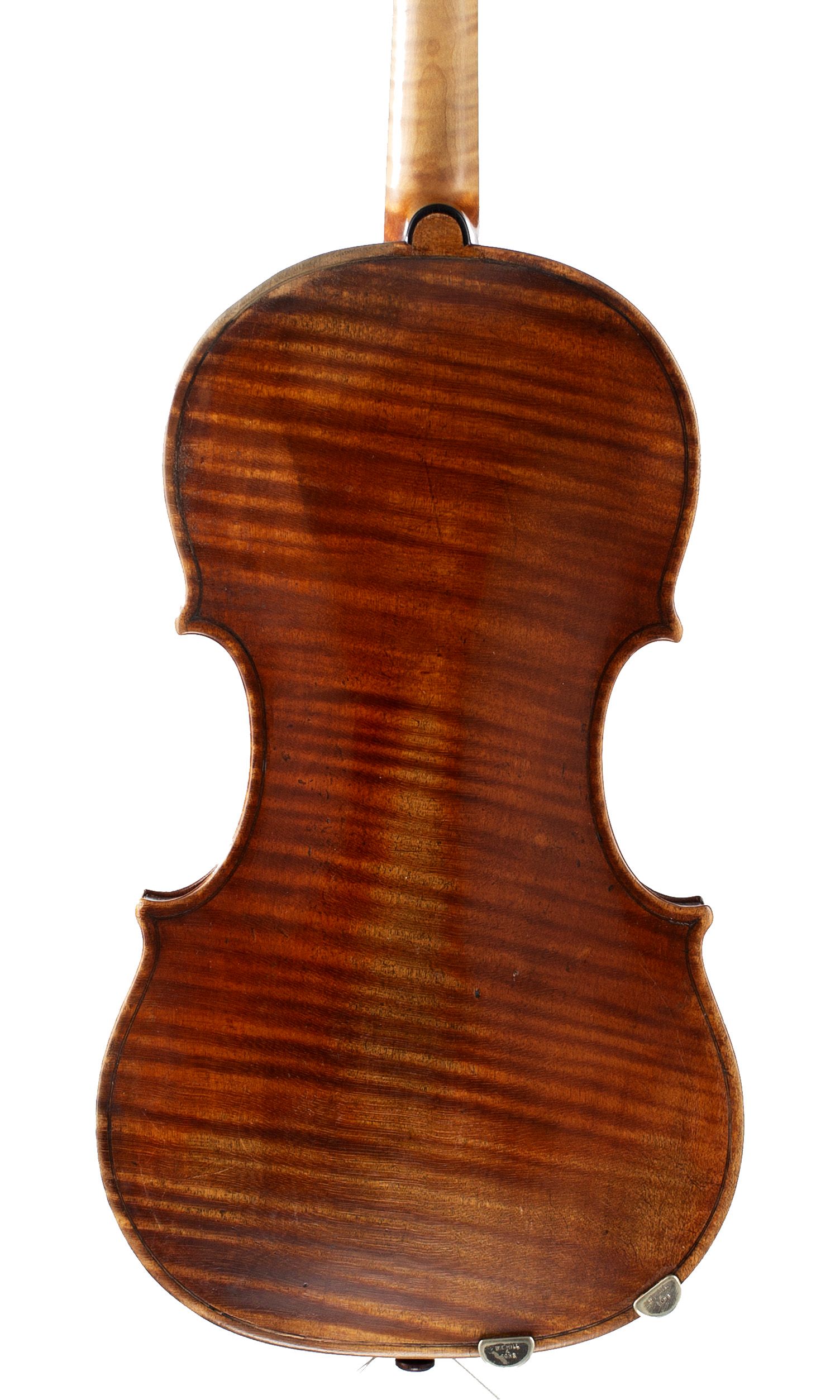 Violin by Jacob Fendt, London, circa 1830 — back