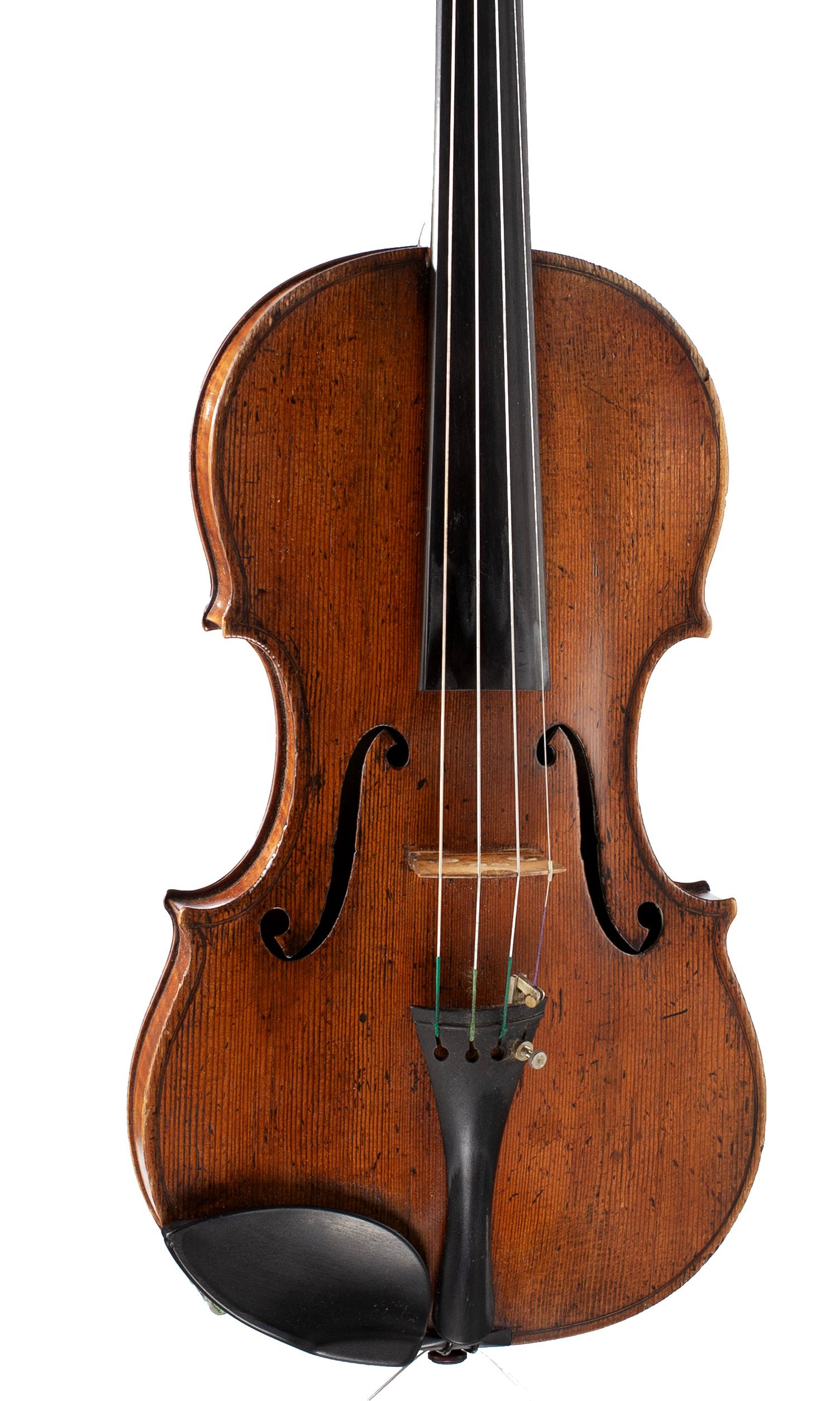 Violin by Jacob Fendt, London, circa 1830 — angled view, 10°