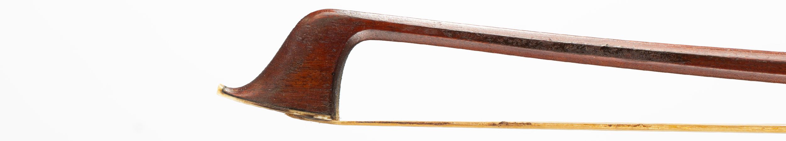A silver-mounted cello bow by Albin Hums, Germany — head