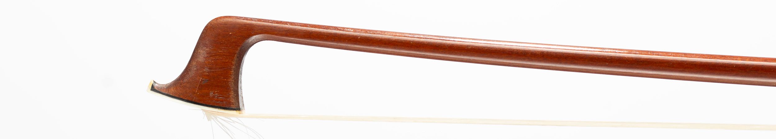 A silver-mounted violin bow by Albert Nürnberger, Germany — head