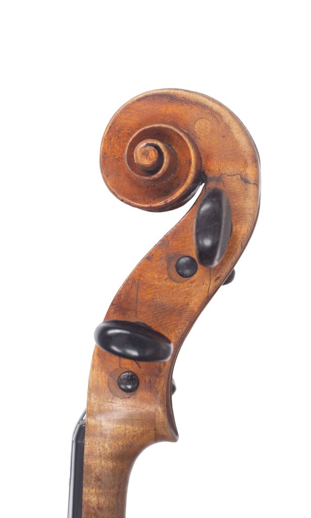 Violin by Carlo Tononi, Venice, circa 1700 — scroll