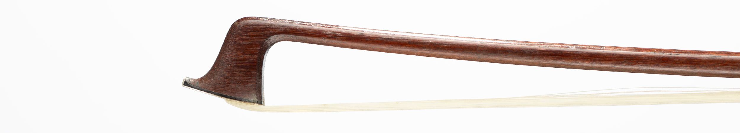 A silver-mounted violin bow by F. N. Voirin, Paris, circa 1870 Over 100 years old — head
