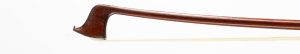A silver-mounted violin bow by James Tubbs, London, circa 1880 — head and frog