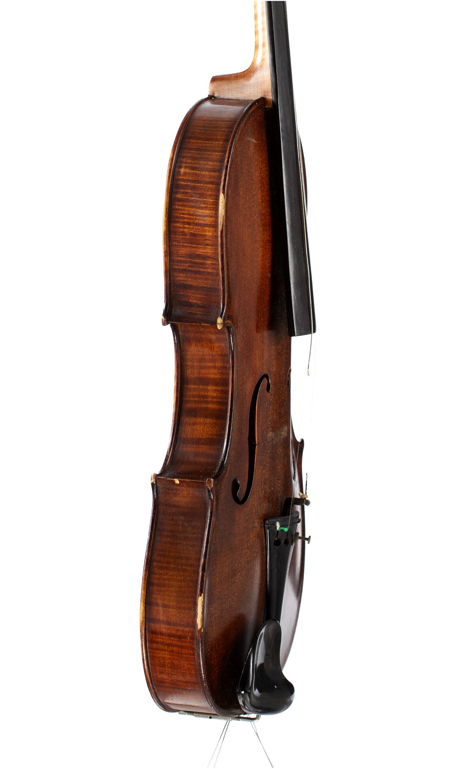 Violin by G. Powell, Bridlington, 1924 — angled view, 70°