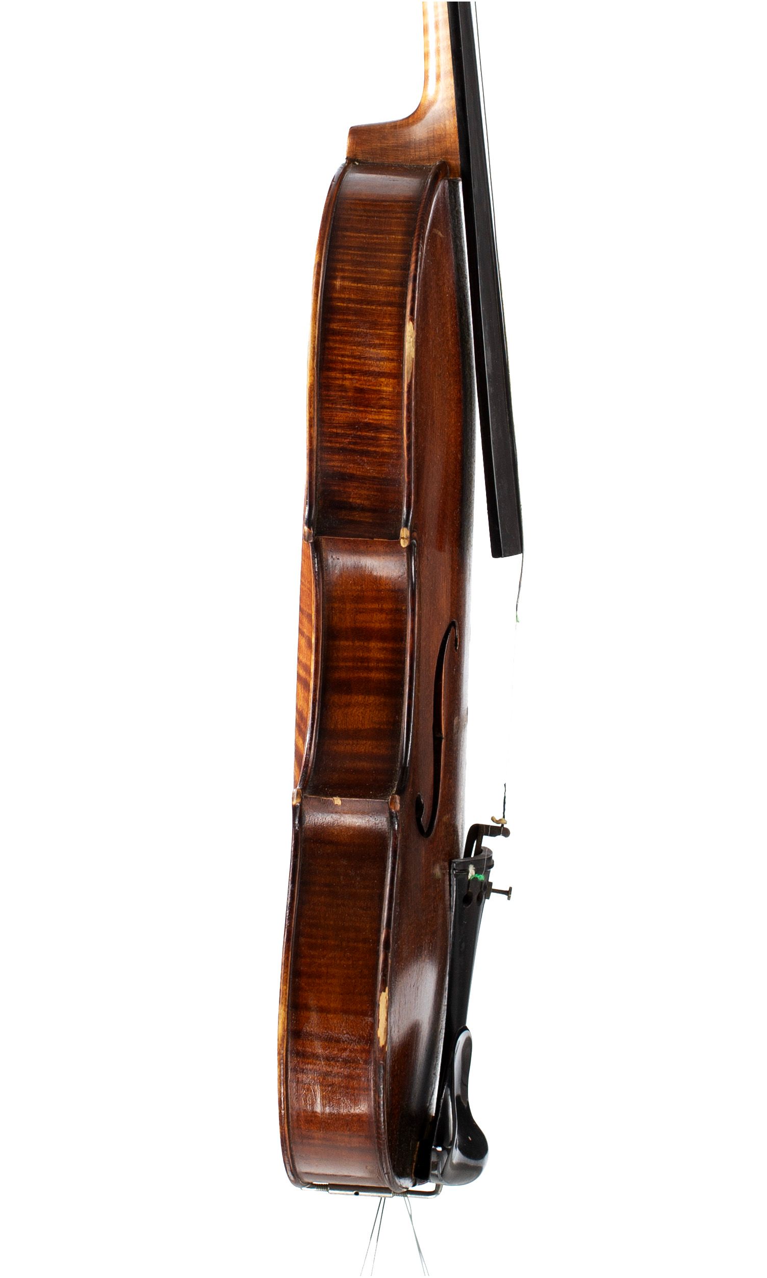 Violin by G. Powell, Bridlington, 1924 — angled view, 80°