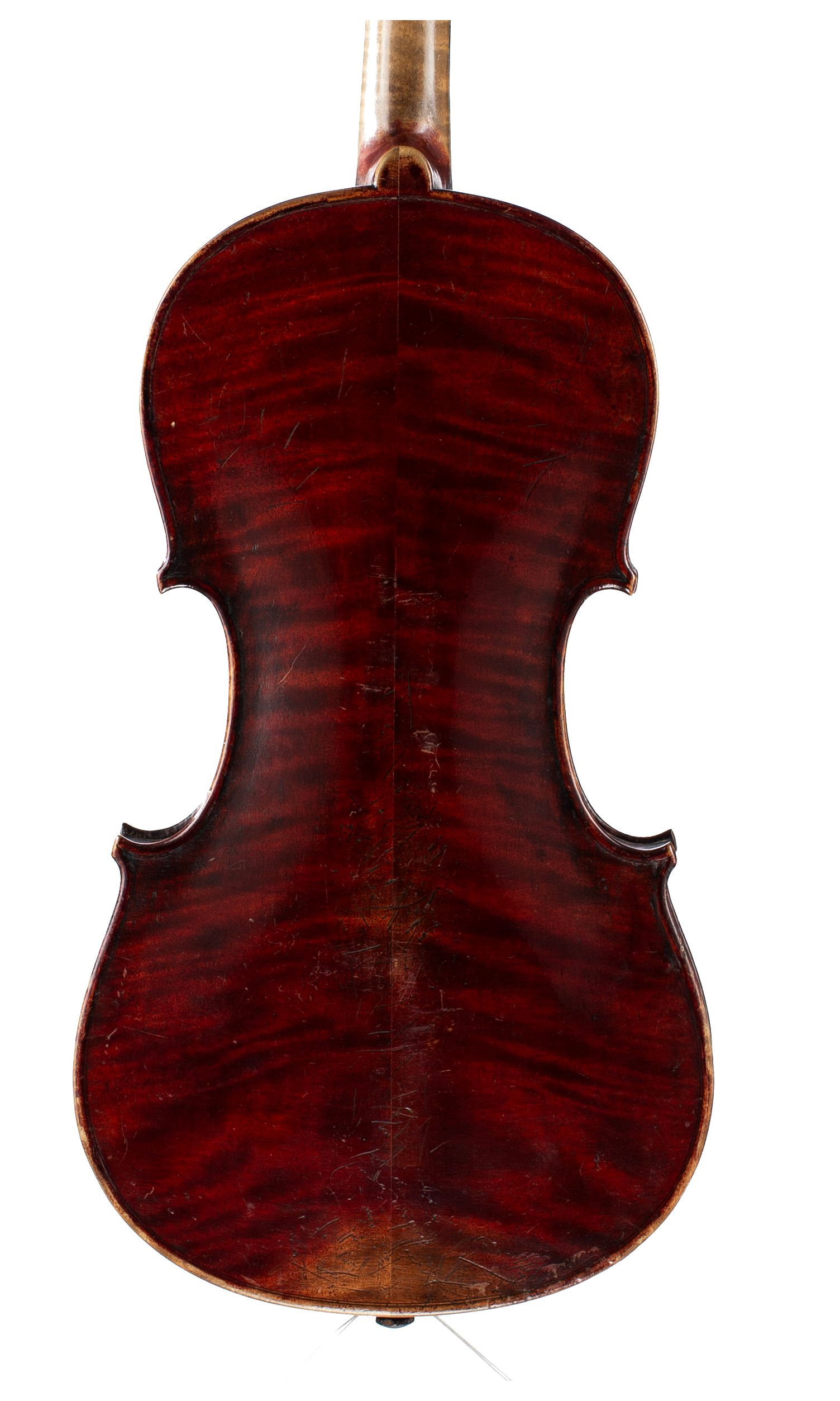 Violin, Workshop of Alfred Moritz, Germany, circa 1890 — back