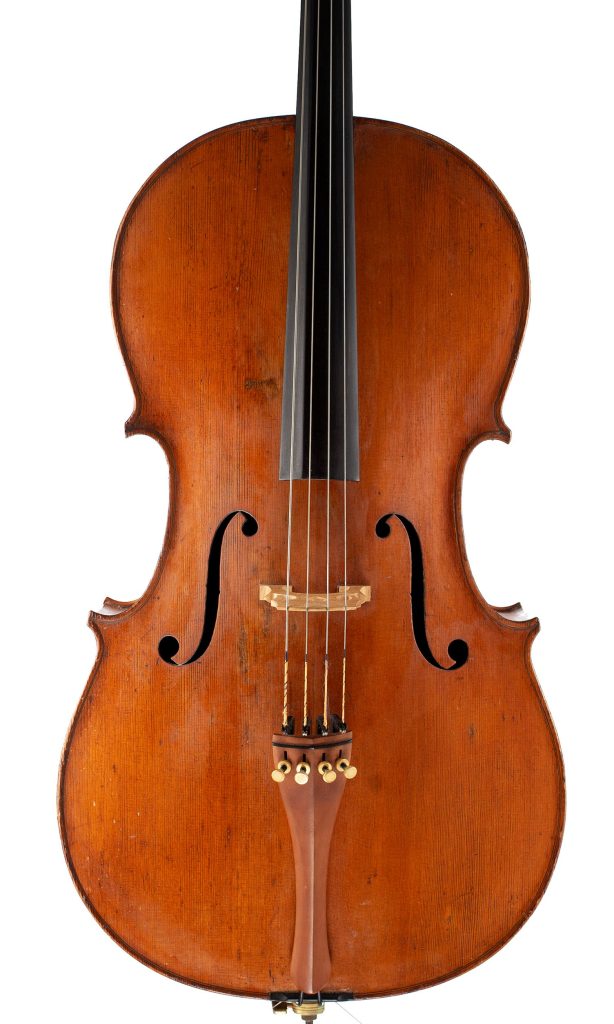 Cello by Thomas Kennedy, circa 1835 — front