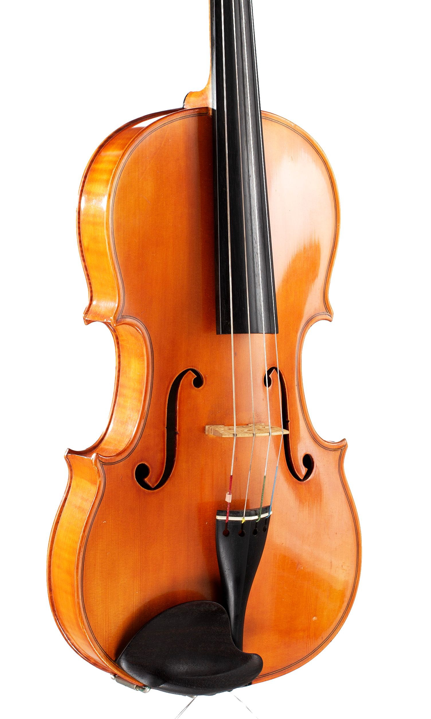 Viola, Workshop of C. A. Gotz, Germany, 1980 — angled view, 30°
