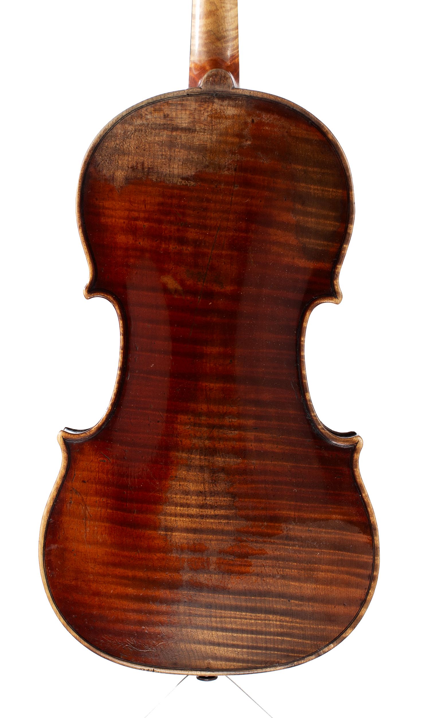 Violin by Auguste Sébastien Philippe Bernardel, Paris, circa 1830 — back