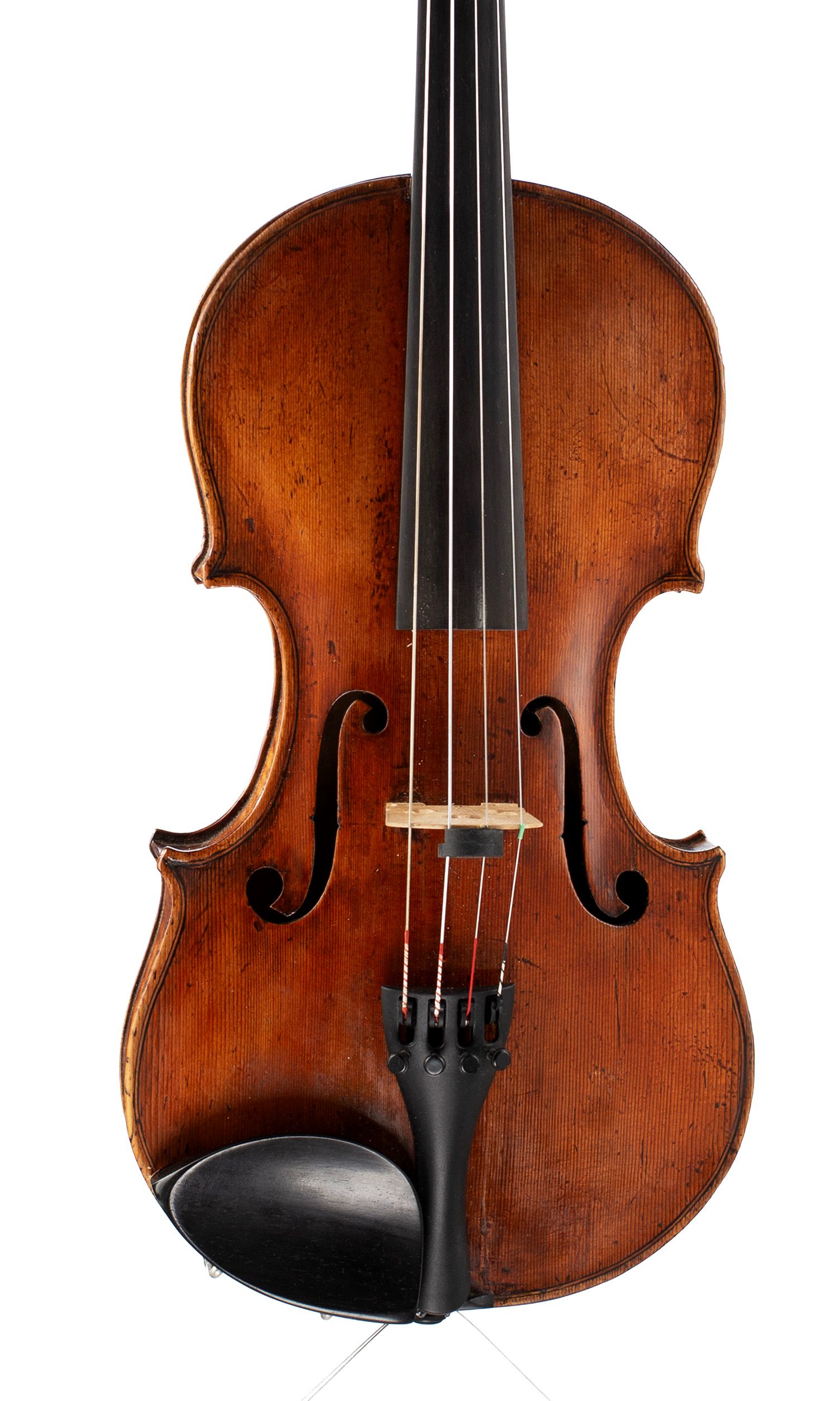 A violin by Pasquale Ventepane, Naples, circa 1850 — angled view, 10°