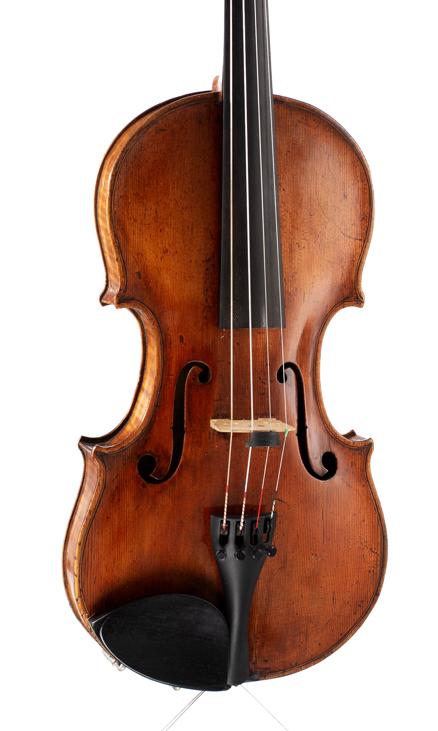 A violin by Pasquale Ventepane, Naples, circa 1850 — angled view, 20°