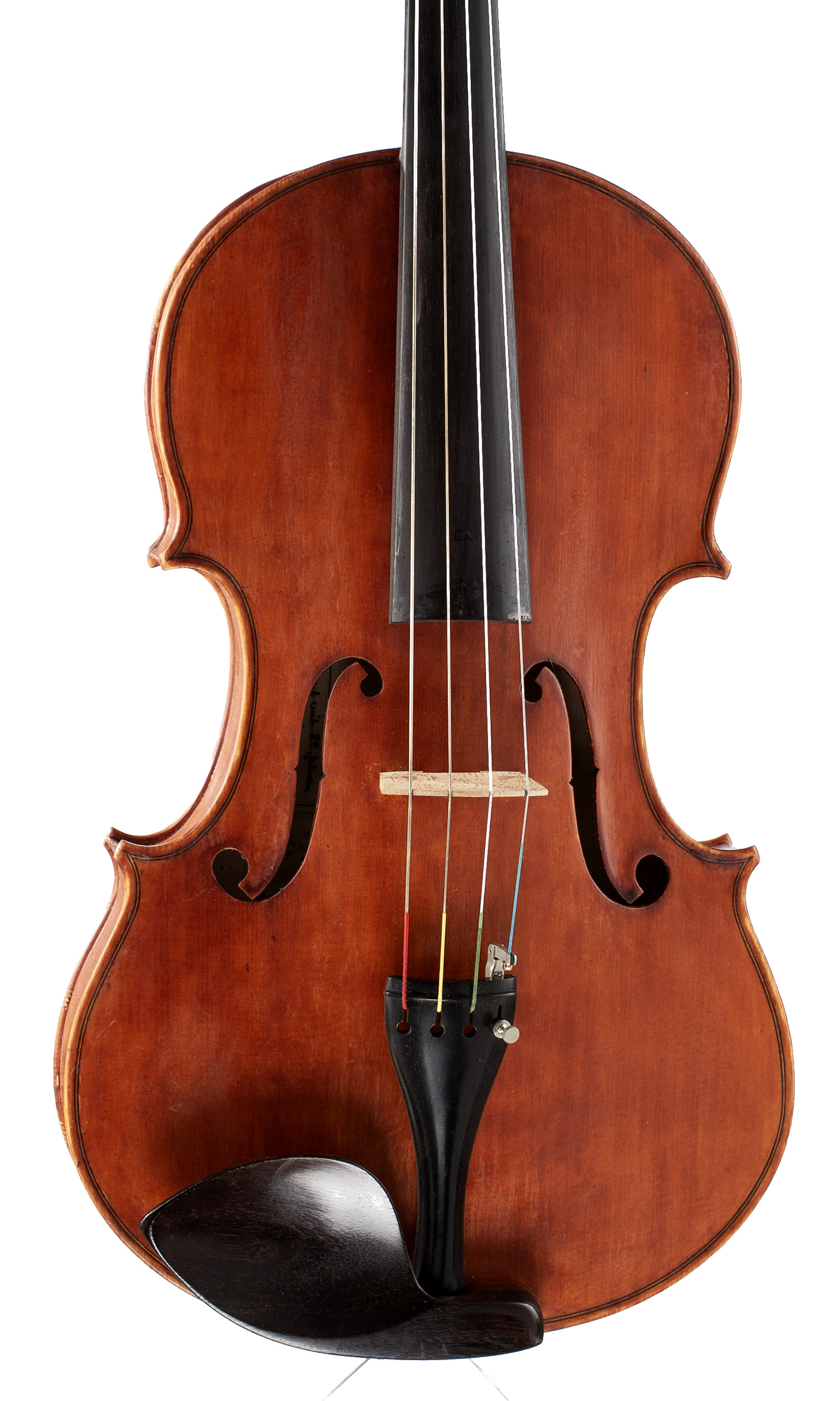 A viola by Rudolf Masurat, Lübeck, 2020 — angled view, 10°