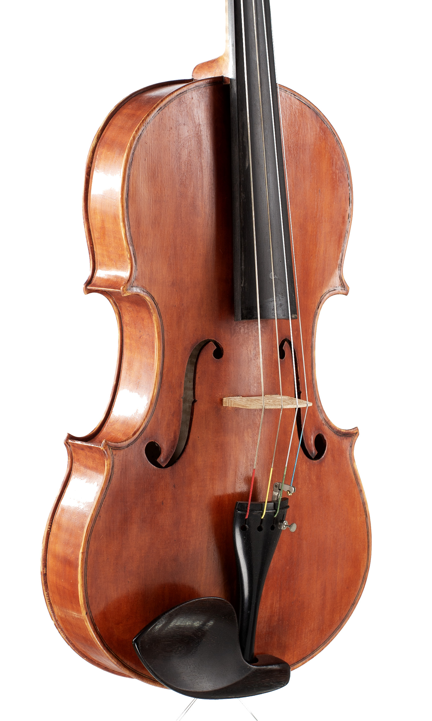 A viola by Rudolf Masurat, Lübeck, 2020 — angled view, 40°