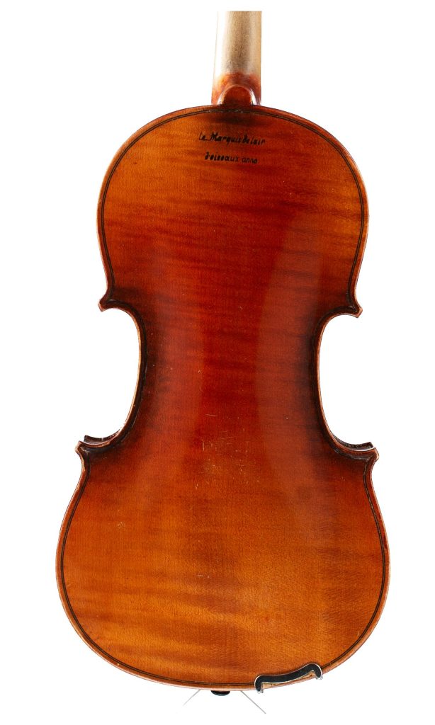 Violin, Workshop of Jérôme Thibouville-Lamy, Mirecourt, circa 1910 — back