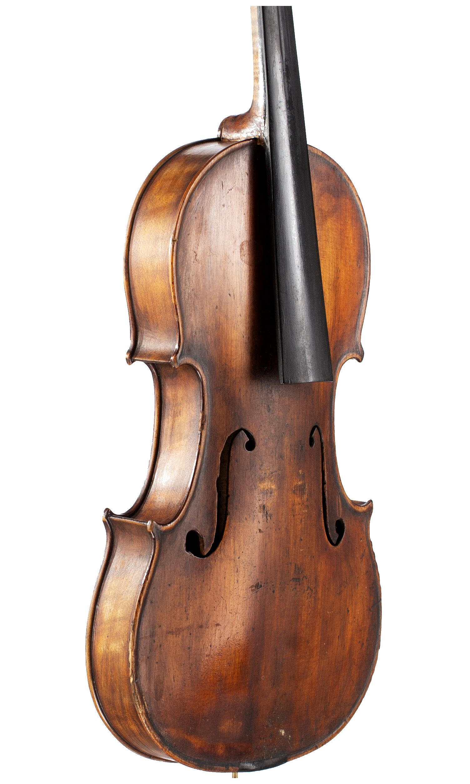 A violin by Alexander Smillie and Son, Glasgow, 1904 — angled view, 50°