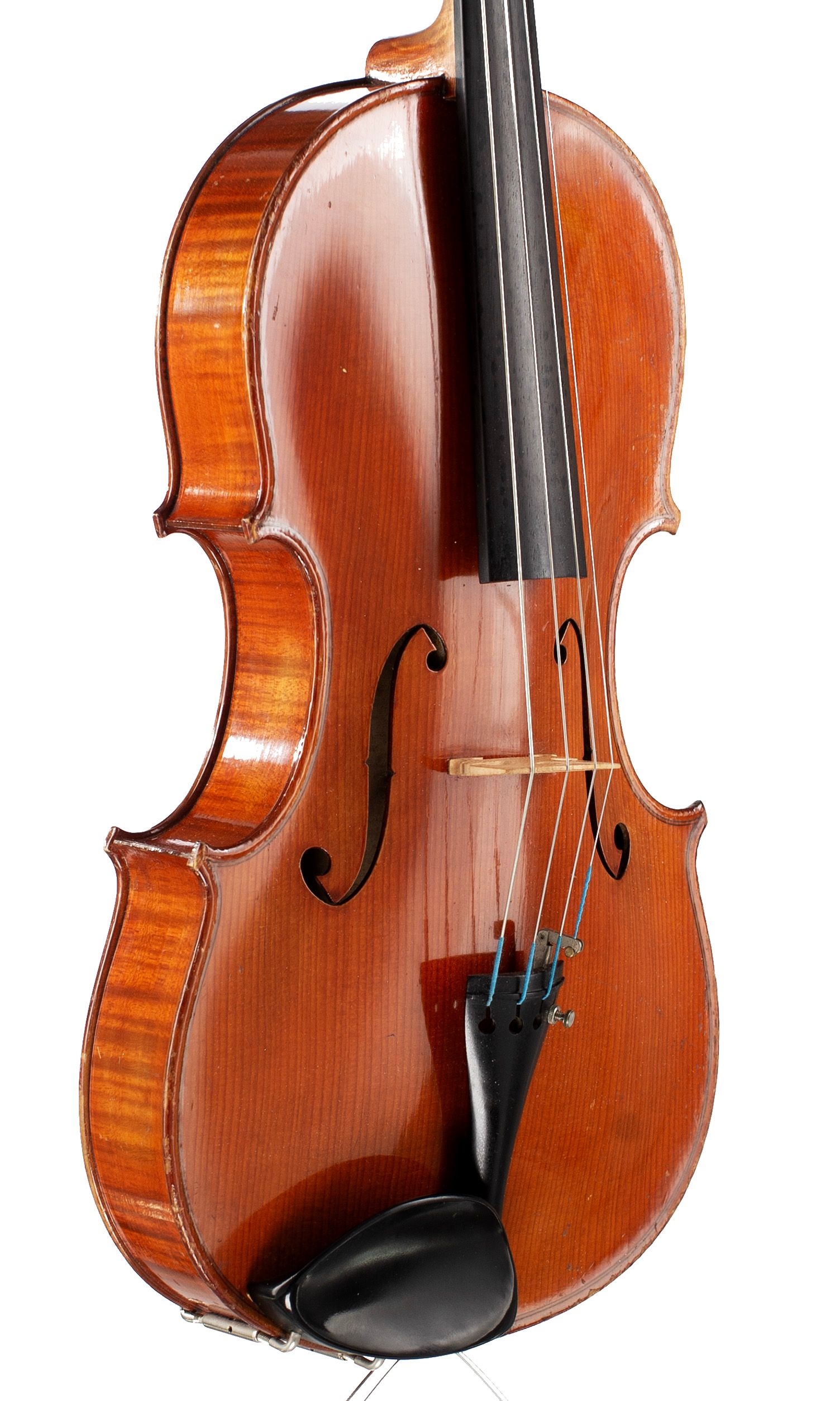 Viola by René Morizot, Mirecourt, 1967 — angled view, 40°