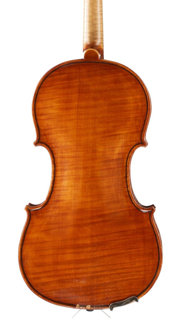 A violin by L. C. Hallett, Bexley, 1972 — back