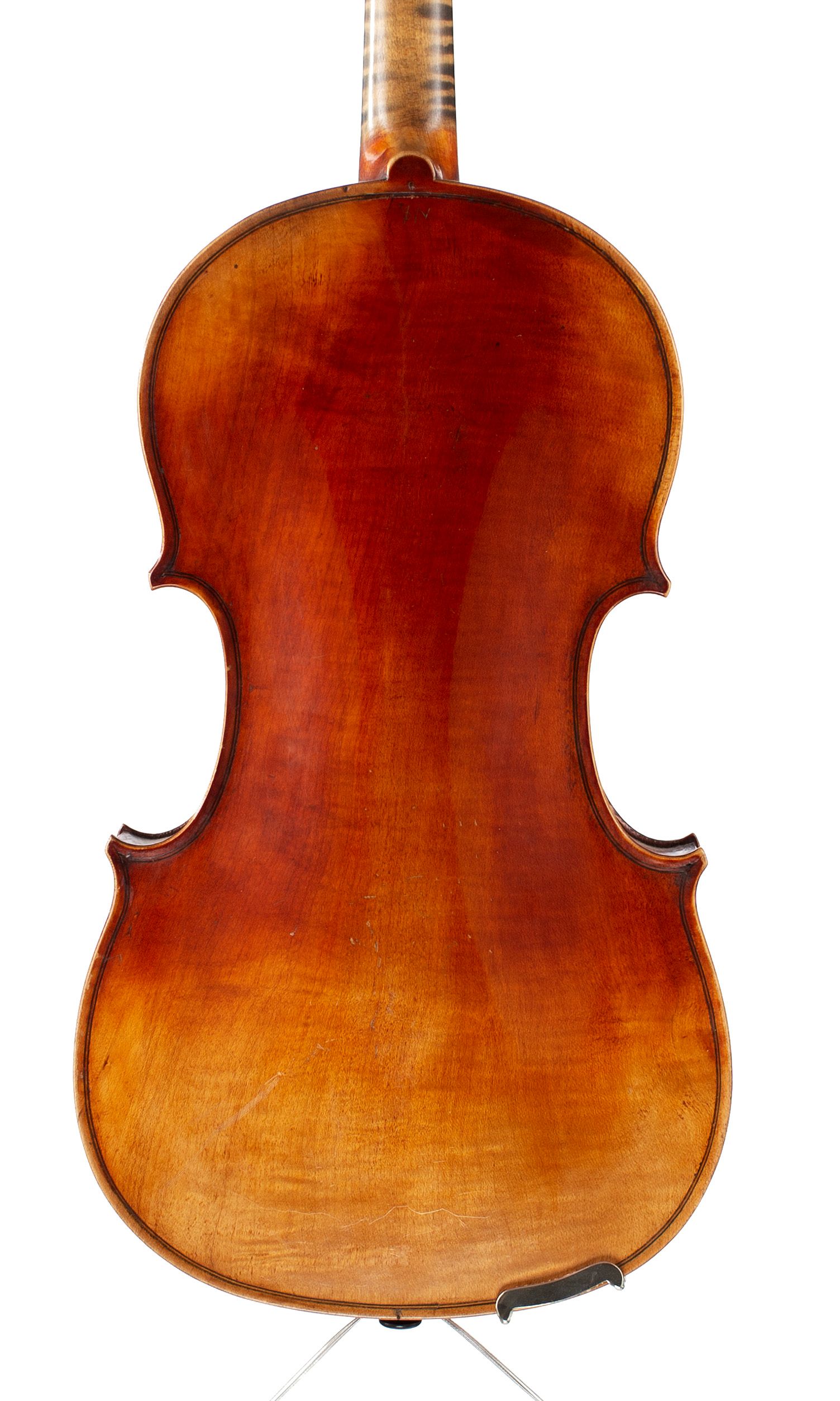 Violin, Workshop of Jérôme Thibouville-Lamy, Mirecourt, circa 1920 — back