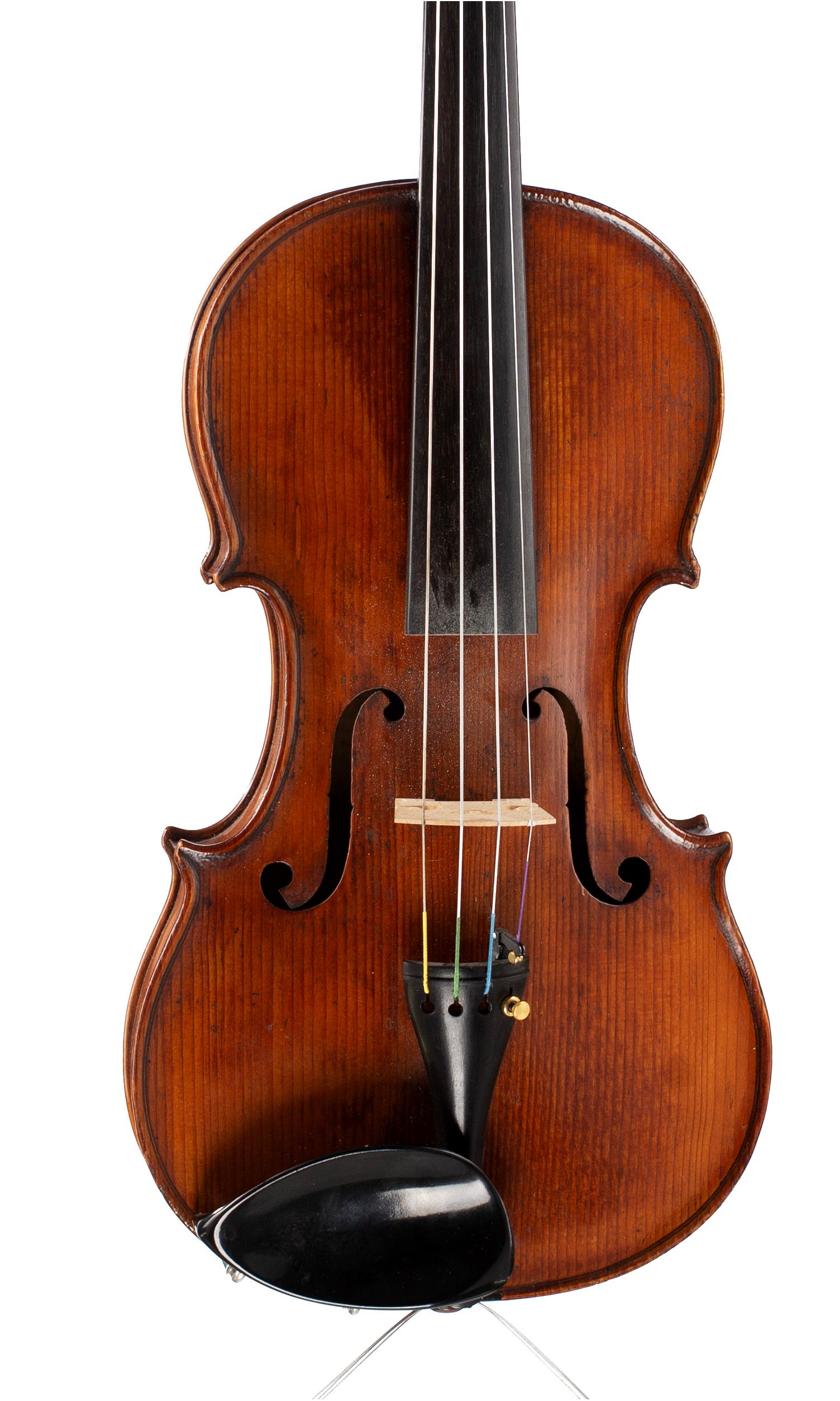 Violin, Workshop of Forster, circa 1800 — angled view, 10°