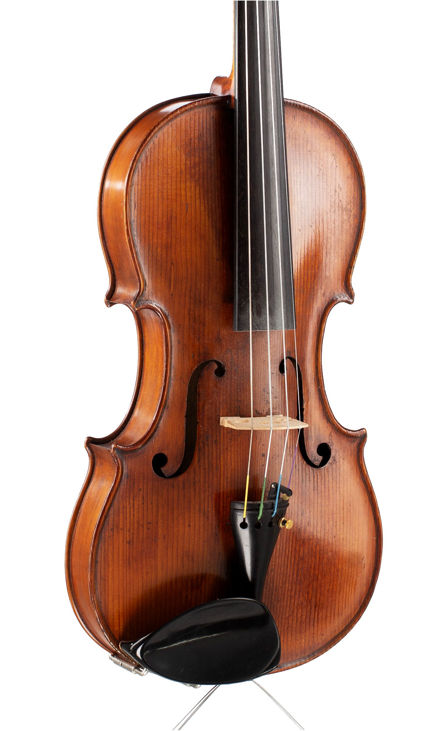 Violin, Workshop of Forster, circa 1800 — angled view, 30°