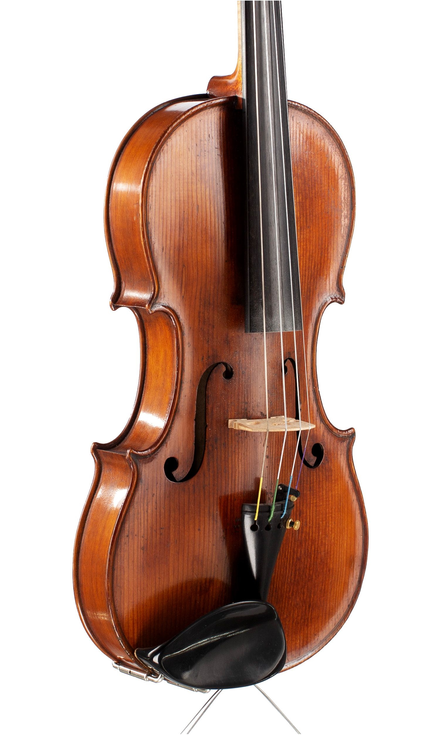 Violin, Workshop of Forster, circa 1800 — angled view, 40°