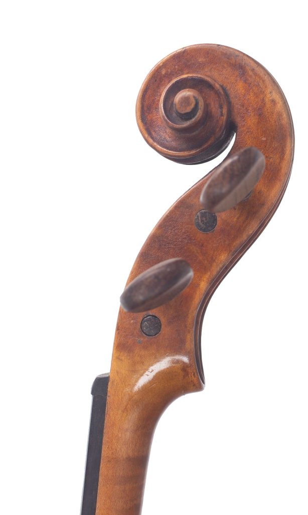 Violin by George Wulme-Hudson, London, circa 1920 — scroll