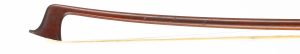 A silver-mounted violin bow by Émile-Auguste Ouchard Fils, early 20th Century — head and frog