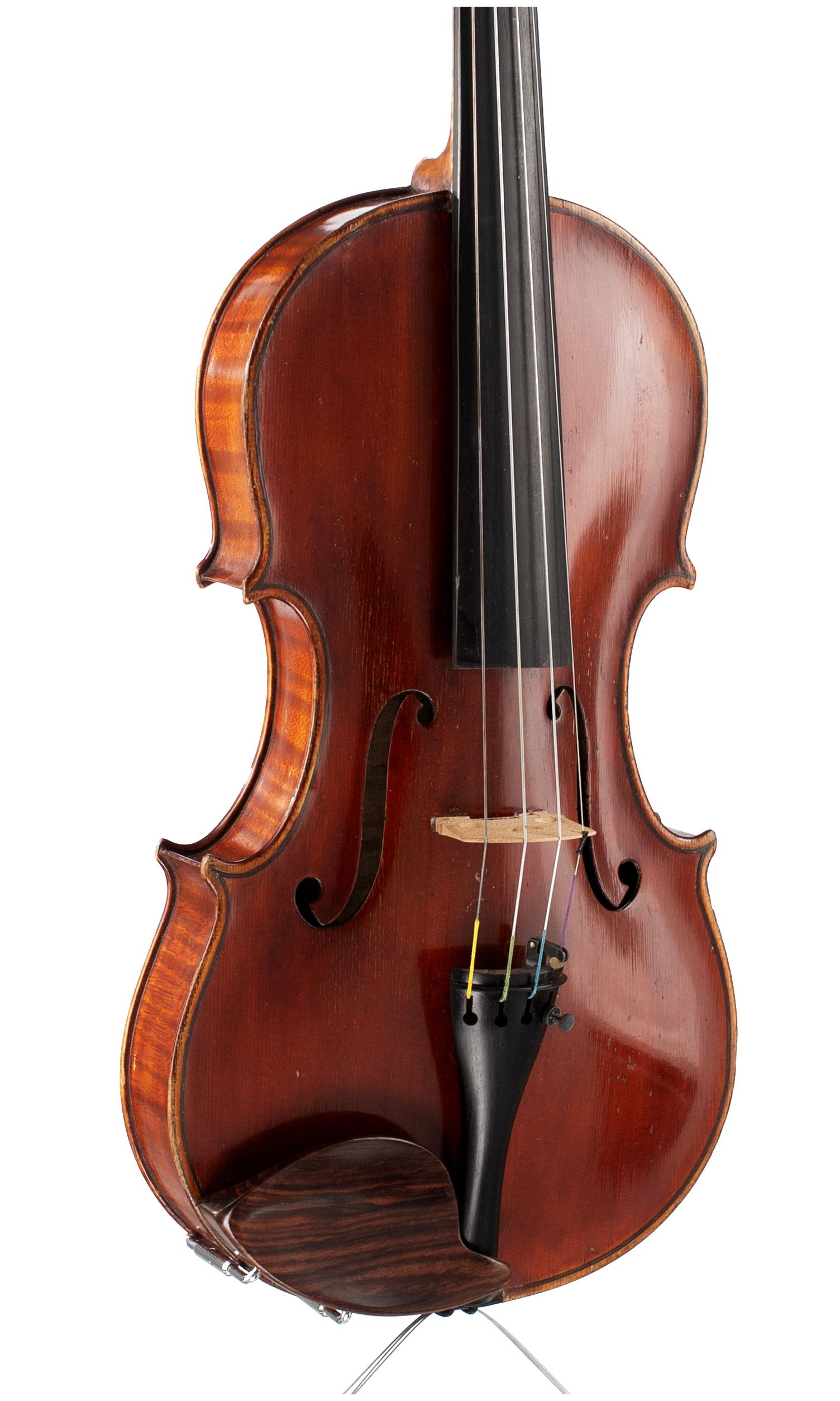 Violin, follower of Antonio Sgarbi, Rome, circa 1900 — angled view, 30°
