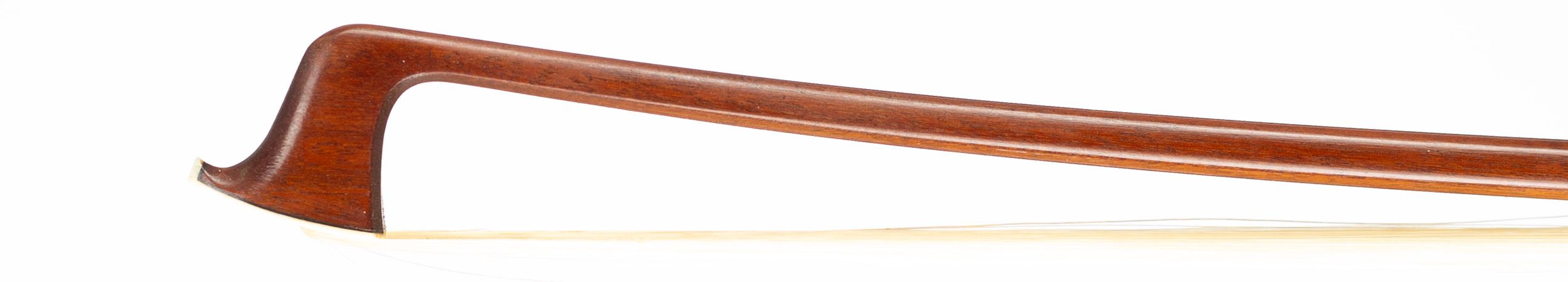 A silver-mounted violin bow by Émile-Auguste Ouchard Fils, Paris, early 20th Century — head