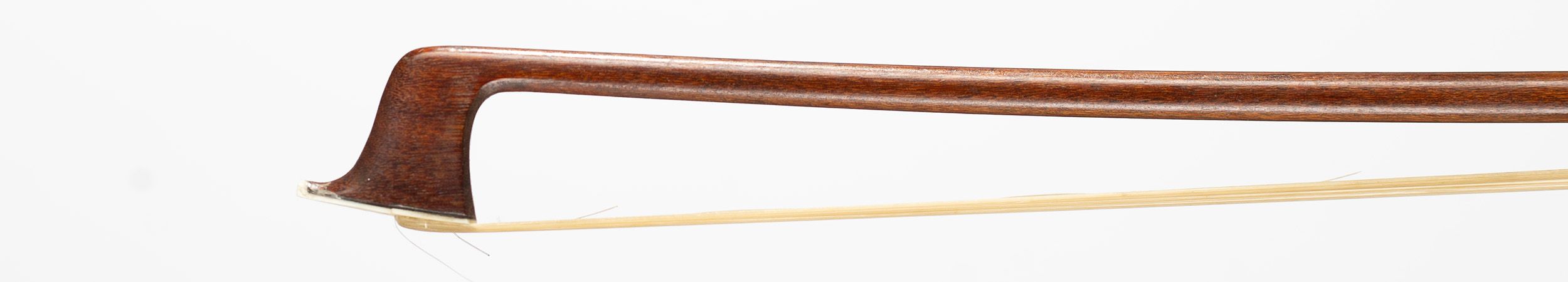 A silver-mounted violin bow by F. N. Voirin — head
