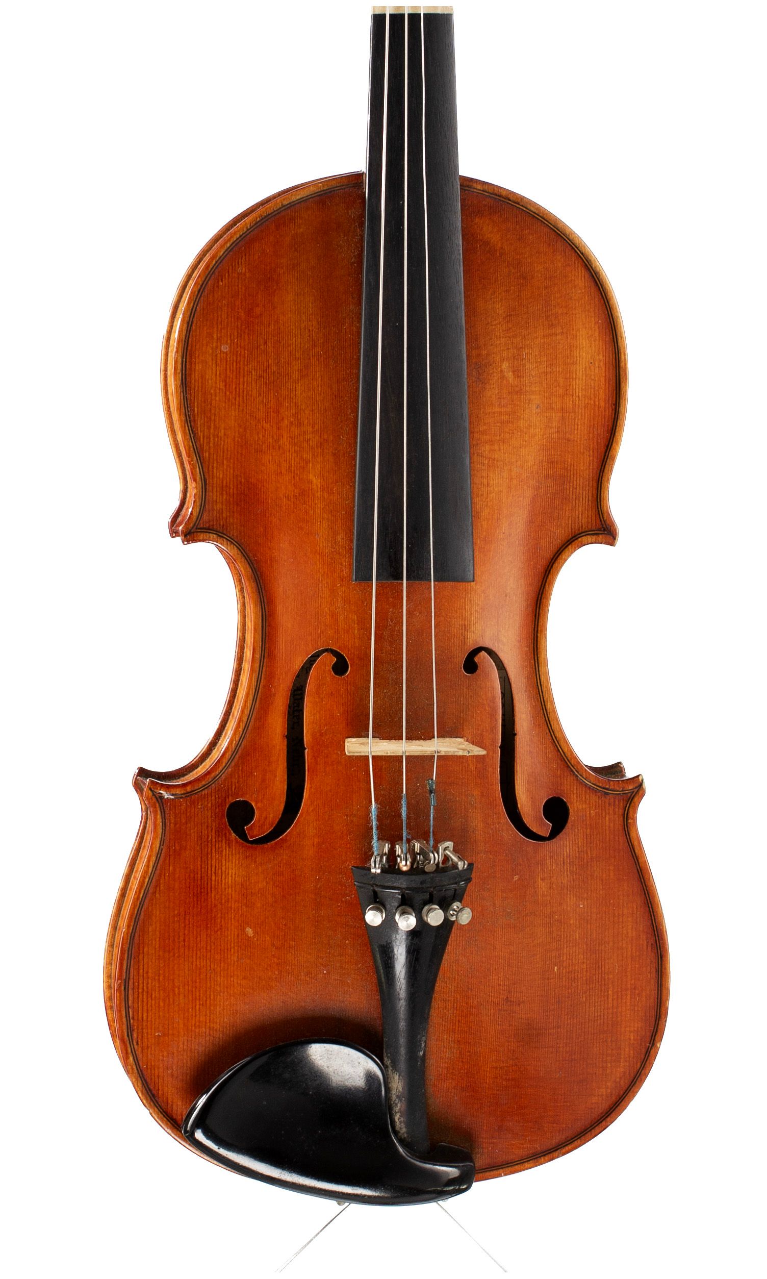 Violin by L. N. Kunkel, 1959 — angled view, 10°