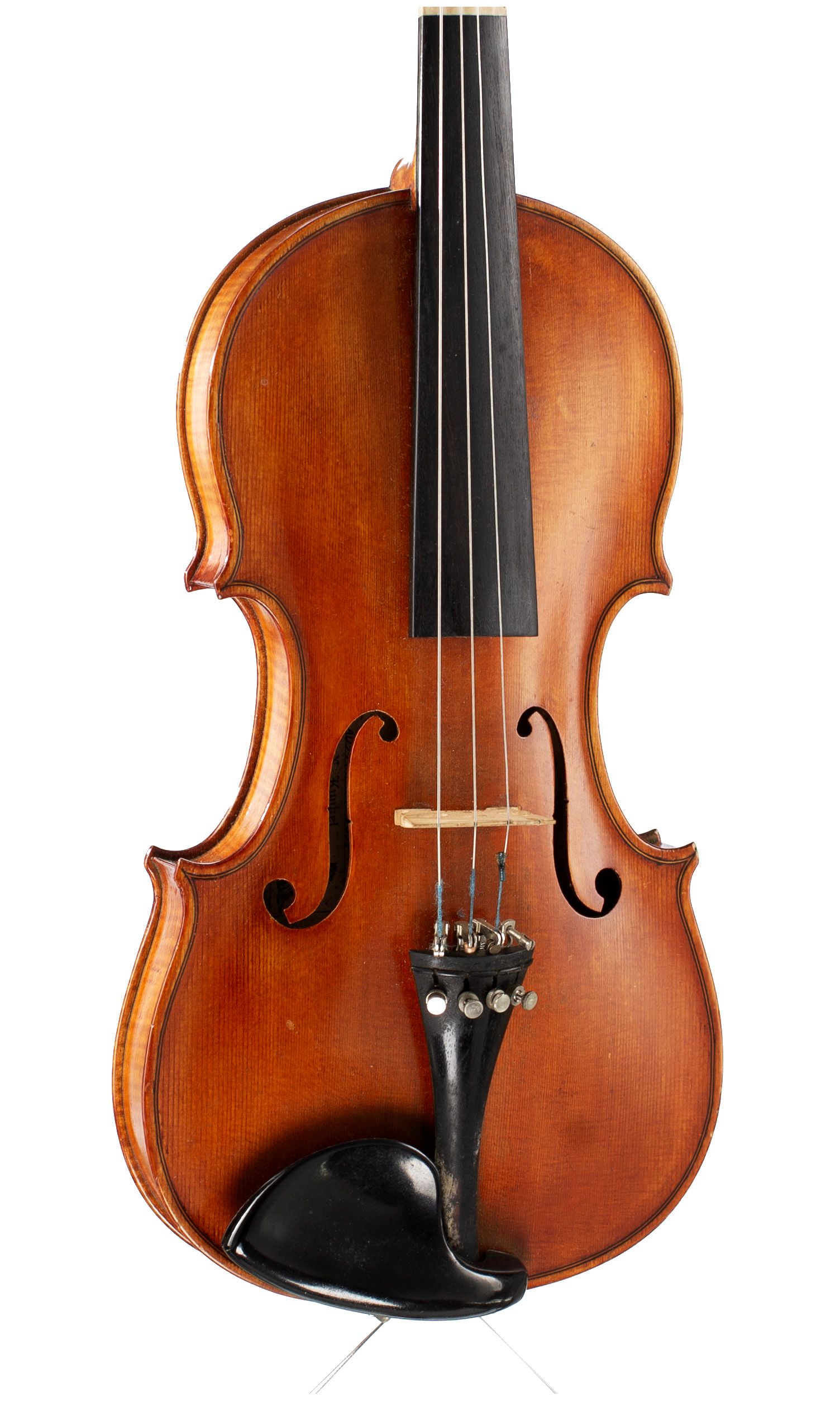 Violin by L. N. Kunkel, 1959 — angled view, 20°