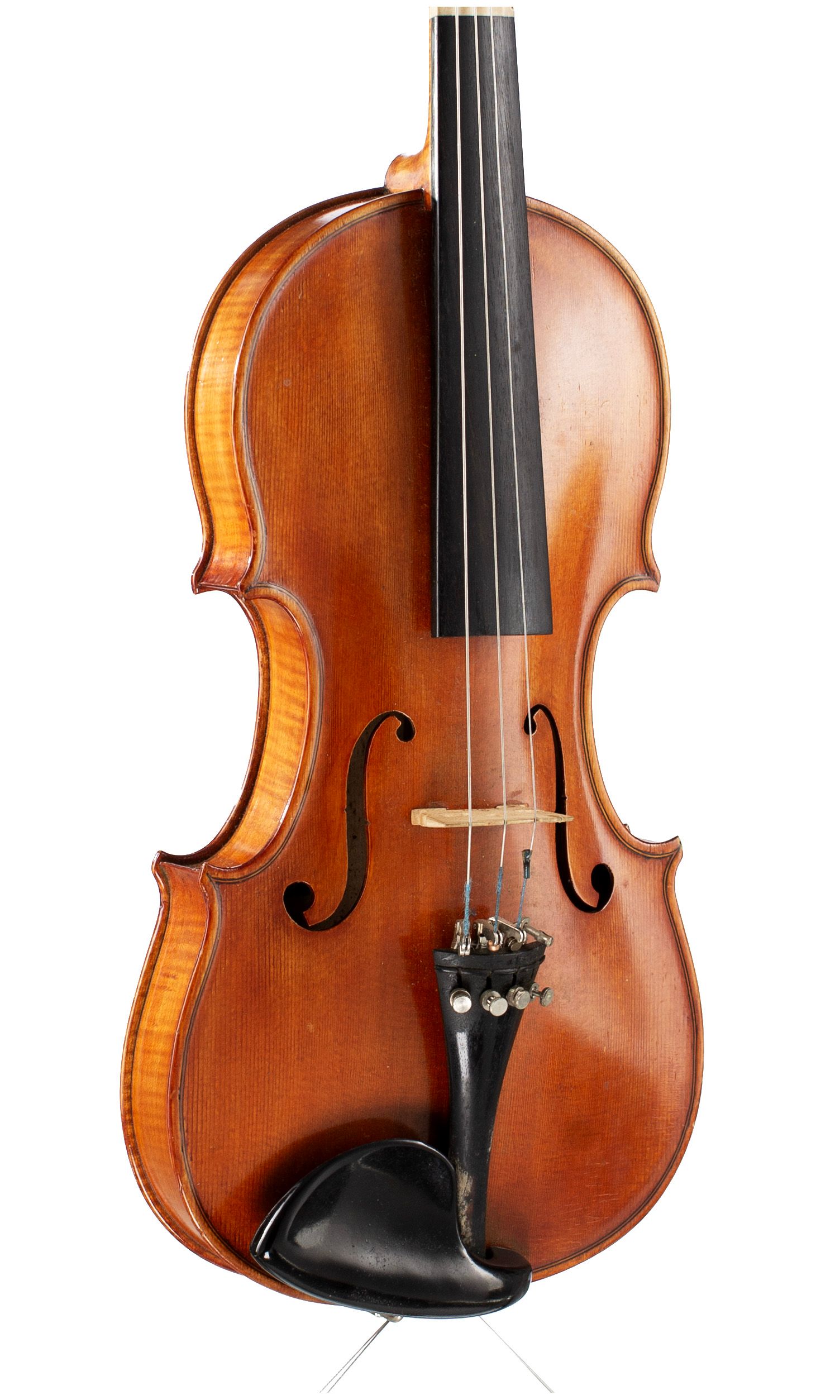 Violin by L. N. Kunkel, 1959 — angled view, 30°