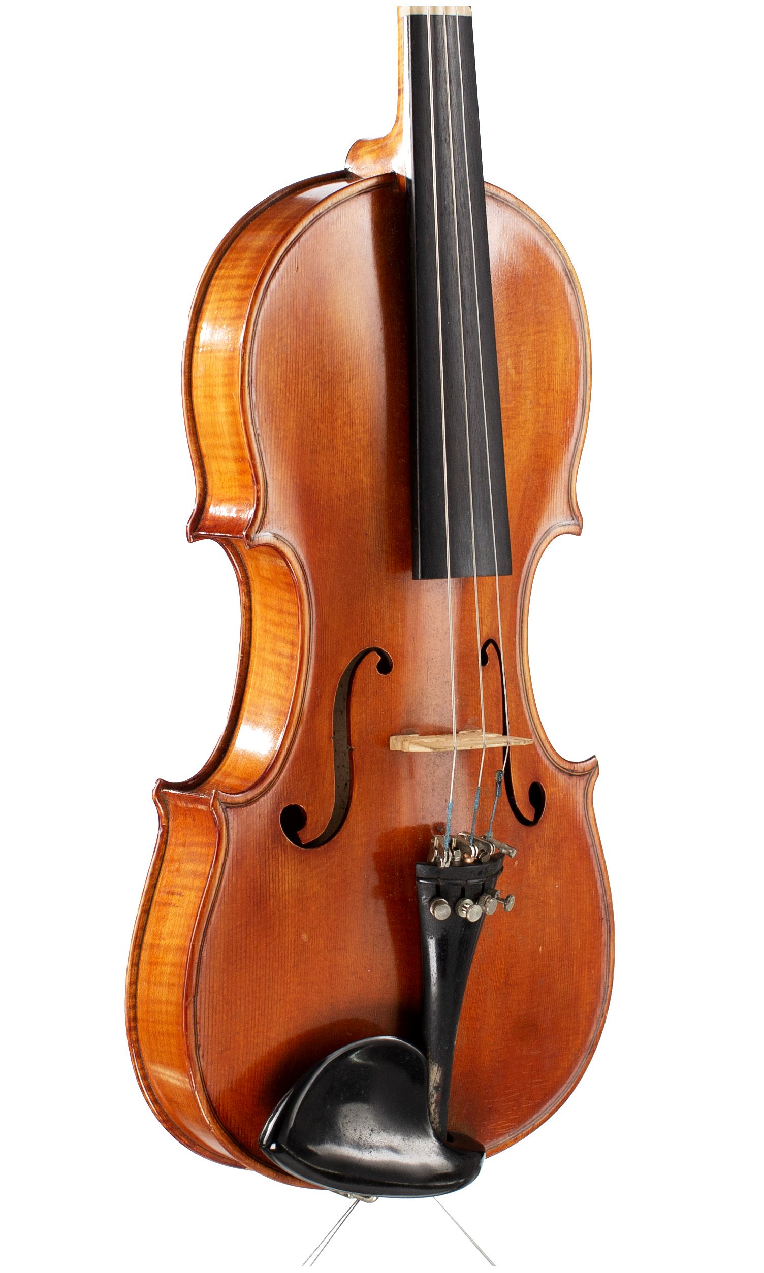 Violin by L. N. Kunkel, 1959 — angled view, 40°